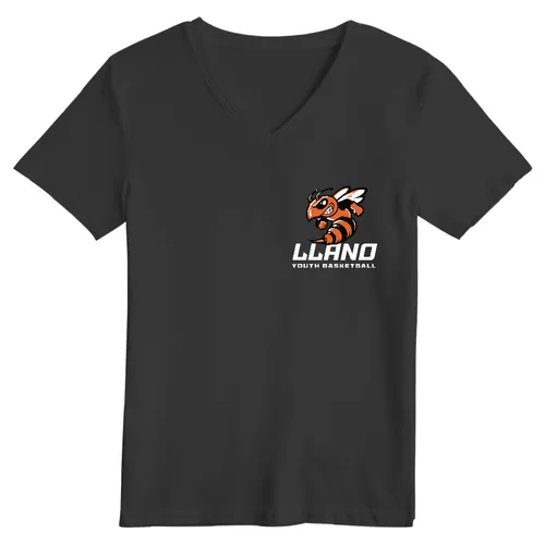 SM LYB Women's Relaxed Jersey V-neck T-shirt