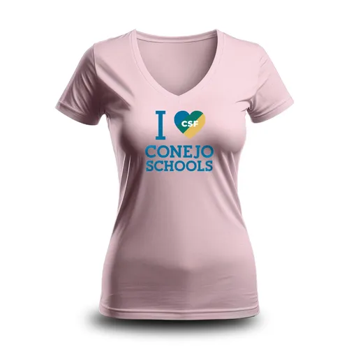 CSF Women's V-neck T-shirt Pink