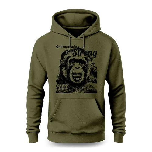Miss Bubbles Olive Green Pullover Hoodie