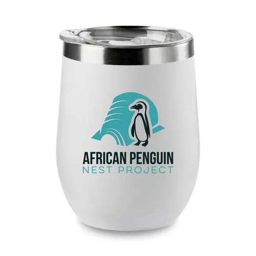 Saving Penguins 11oz Vacuum Insulated Chill Wine Tumbler