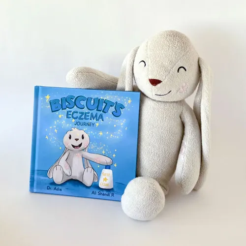 Biscuit Stuffed Animal and Book Eczema Bundle