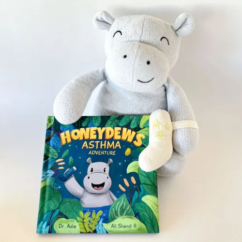 Honeydew Stuffed Animal and Book Asthma Bundle