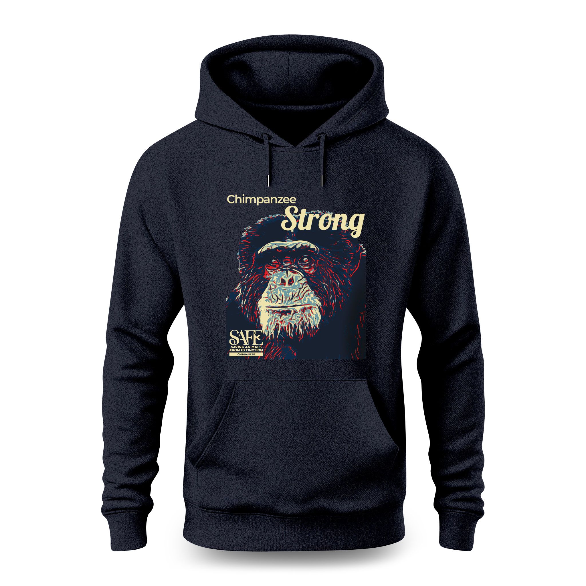 Higgy's Night Sky Navy Pullover Hoodie - Chimpanzee SAFE