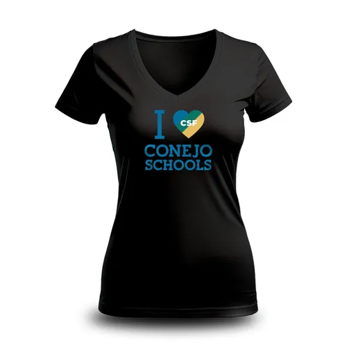 CSF Women's V-neck T-shirt Black